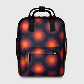 Женский рюкзак 3D с принтом Узор 1 YES в Ухте, 100% полиэстер | лямки с регулируемой длиной, сверху ручки, чтобы рюкзак нести как сумку. Основное отделение закрывается на молнию, как и внешний карман. Внутри два дополнительных кармана, один из которых закрывается на молнию. По бокам два дополнительных кармашка, куда поместится маленькая бутылочка
 | абстракция | калейдоскоп | круги | узор | цветы