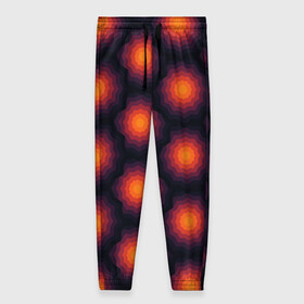 Женские брюки 3D с принтом Узор 1 YES в Ухте, полиэстер 100% | прямой крой, два кармана без застежек по бокам, с мягкой трикотажной резинкой на поясе и по низу штанин. В поясе для дополнительного комфорта — широкие завязки | абстракция | калейдоскоп | круги | узор | цветы