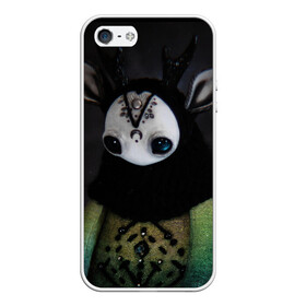 Чехол для iPhone 5/5S матовый с принтом DarkLight в Ухте, Силикон | Область печати: задняя сторона чехла, без боковых панелей | Тематика изображения на принте: зверушки | повседнев | чёрный | эксклюзив