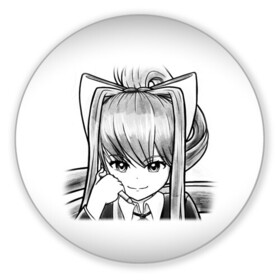 Коврик для мышки круглый с принтом Doki Doki Literature Club в Ухте, резина и полиэстер | круглая форма, изображение наносится на всю лицевую часть | anime | doki doki literature club | monika | natsuki | sayori | yuri | аниме | доки доки | доки доки литературный клуб | моника | нацуки | саёри | юри