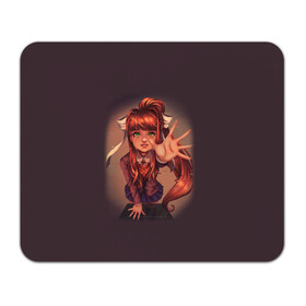 Коврик для мышки прямоугольный с принтом Моника. (Monika) в Ухте, натуральный каучук | размер 230 х 185 мм; запечатка лицевой стороны | anime | doki doki literature club | monika | natsuki | sayori | yuri | аниме | доки доки | доки доки литературный клуб | моника | нацуки | саёри | юри