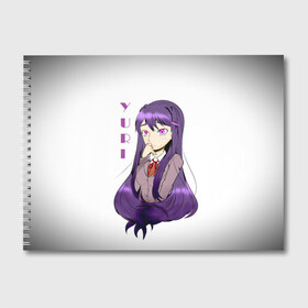 Альбом для рисования с принтом Doki Doki YURI в Ухте, 100% бумага
 | матовая бумага, плотность 200 мг. | anime | doki doki literature club | monika | natsuki | sayori | yuri | аниме | доки доки | доки доки литературный клуб | моника | нацуки | саёри | юри