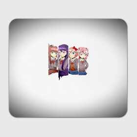 Коврик для мышки прямоугольный с принтом Doki Doki Literature Club в Ухте, натуральный каучук | размер 230 х 185 мм; запечатка лицевой стороны | Тематика изображения на принте: anime | doki doki literature club | monika | natsuki | sayori | yuri | аниме | доки доки | доки доки литературный клуб | моника | нацуки | саёри | юри