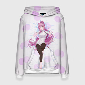 Женская толстовка 3D с принтом Doki Doki | Monika | Моника в Ухте, 100% полиэстер  | двухслойный капюшон со шнурком для регулировки, мягкие манжеты на рукавах и по низу толстовки, спереди карман-кенгуру с мягким внутренним слоем. | ahegao | club | doki | game | girl | girls | japan | literature | monika | natsuki | sayori | senpai | waifu | yuri | аниме | ахегао | вайфу | девушка | игра | манга | ми | мими | моника | нацуки | няшка | няшная | саери | семпай | сенпай | т