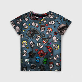 Детская футболка 3D Узор Исаака: в Ухте, 100% гипоаллергенный полиэфир | прямой крой, круглый вырез горловины, длина до линии бедер, чуть спущенное плечо, ткань немного тянется | binding | game | games | hell | isaac | the binding of isaac | ад | жертвоприношение исаака | игра | игры | исаак