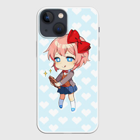 Чехол для iPhone 13 mini Chibi Sayori: в Ухте,  |  | ddlc | doki doki literature club | sayori | саёри | сайори