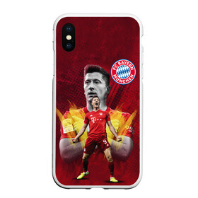 Чехол для iPhone XS Max матовый с принтом РОБЕРТ ЛЕВАНДОВСКИ / БАВАРИЯ в Ухте, Силикон | Область печати: задняя сторона чехла, без боковых панелей | Тематика изображения на принте: fc bayern | football | robert lewandowski | sport | бавария | мюнхен | роберт левандовски | сборная польши. | спорт | футбол