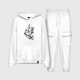 Женский костюм хлопок (с толстовкой) Рыба с битой: в Ухте, | | baseball | bigmouth | black and white | black fish | bucketmouth | fish | largemouth | бейсбол | море | океан | окунь | рыбка | с битой | черная рыба