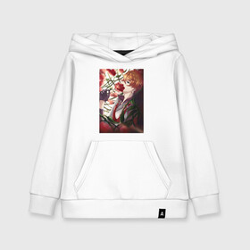 Детская толстовка хлопок с принтом Tartaglia fan art в Ухте, 100% хлопок | Круглый горловой вырез, эластичные манжеты, пояс, капюшен | art | fanart | game | genshin | impact | tartaglia | арт | тарталья | фан