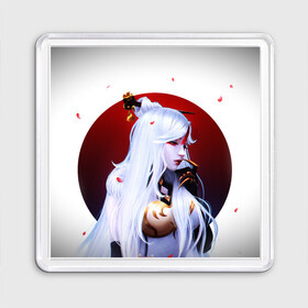 Магнит 55*55 с принтом GENSHIN IMPACT  НИН ГУАН в Ухте, Пластик | Размер: 65*65 мм; Размер печати: 55*55 мм | Тематика изображения на принте: genshin impact | ningguang | гениш импакт | генши импакт | геншин импакт | игра | нин гуан