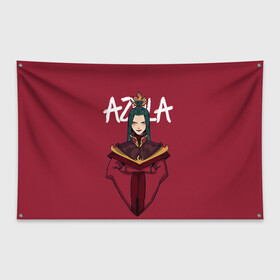 Флаг-баннер с принтом Azula в Ухте, 100% полиэстер | размер 67 х 109 см, плотность ткани — 95 г/м2; по краям флага есть четыре люверса для крепления | aang | appa | avatar | avatar the last airbender | azula | iroh | katara | momo | sokka | toph | zuko | аанг | аватар | аватар легенда об аанге | азула | дядя айро | зуко | катара | сокка | тоф