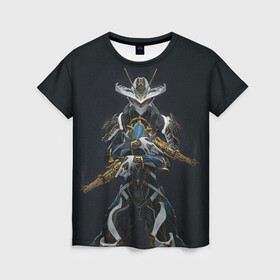 Женская футболка 3D с принтом warframe game  в Ухте, 100% полиэфир ( синтетическое хлопкоподобное полотно) | прямой крой, круглый вырез горловины, длина до линии бедер | excalibur | game | games | inaros | ivara | logo | lotus | nezha | rhino | saryn | stalker | symbol | tenno | trinity | warframe | варфрейм | игра | игры | лого | лотос | раса | символ | сталкер | тэнно | экзоскелет