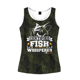 Женская майка 3D с принтом Рыбаку в Ухте, 100% полиэстер | круглая горловина, прямой силуэт, длина до линии бедра | fish | карп | лето | отдых | поклев | рыба | рыбалка | рыболов | спиннинг | удилище | удочка