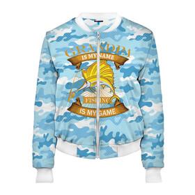 Женский бомбер 3D с принтом Fishing Planet в Ухте, 100% полиэстер | застегивается на молнию, по бокам два кармана без застежек, мягкие манжеты, по низу бомбера и на воротнике — эластичная резинка | fish | карп | лето | отдых | поклев | рыба | рыбалка | рыболов | спиннинг | удилище | удочка