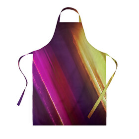 Фартук 3D с принтом AMAROTTI в Ухте, 100% полиэстер | общий размер — 65 х 85 см, ширина нагрудника — 26 см, горловина — 53 см, длина завязок — 54 см, общий обхват в поясе — 173 см. Принт на завязках и на горловине наносится с двух сторон, на основной части фартука — только с внешней стороны | abstract | lines | абстракция | линии | полосы