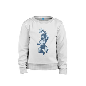 Детский свитшот хлопок с принтом Марадона - Рука Бога в Ухте, 100% хлопок | круглый вырез горловины, эластичные манжеты, пояс и воротник | argentina | maradona | messi | sport | аргентина | гол | диего | марадона | месси | мяч | рука бога | спорт | футбол | чемпион