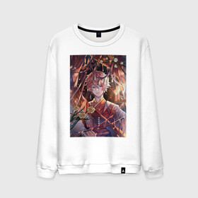 Мужской свитшот хлопок с принтом Tartaglia fan art в Ухте, 100% хлопок |  | art | fanart | game | genshin | impact | tartaglia | арт | тарталья | фан