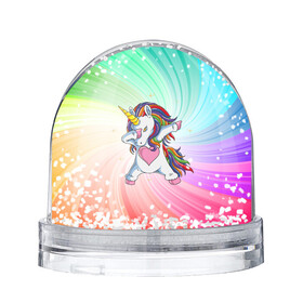 Игрушка Снежный шар с принтом Танцующий единорог Unicorn DAB (Z) в Ухте, Пластик | Изображение внутри шара печатается на глянцевой фотобумаге с двух сторон | dab | edm | tutto molto interessante | unicorn | unicornis | вымышленное существо | дэб | единорог | жест чихания | инрог | каркаданн | мифическое существо | моноцерос | нарвал | существо | танец | танцы | уличные танцы
