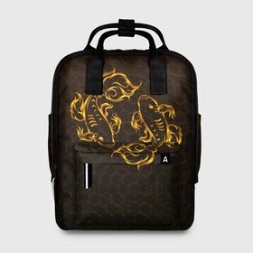 Женский рюкзак 3D Золотые рыбки: в Ухте, 100% полиэстер | лямки с регулируемой длиной, сверху ручки, чтобы рюкзак нести как сумку. Основное отделение закрывается на молнию, как и внешний карман. Внутри два дополнительных кармана, один из которых закрывается на молнию. По бокам два дополнительных кармашка, куда поместится маленькая бутылочка
 | fish | желание | золотая | золотая рыбка | золотые | море | океан | рыба | рыбка | рыбки