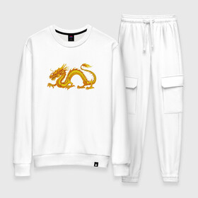 Женский костюм хлопок Дракон: в Ухте, 100% хлопок | на свитшоте круглая горловина, мягкая резинка по низу. Брюки заужены к низу, на них два вида карманов: два