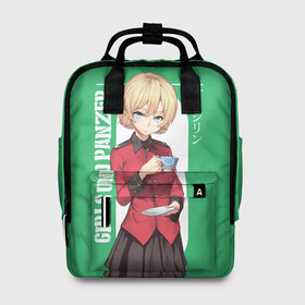 Женский рюкзак 3D с принтом Darjeeling в Ухте, 100% полиэстер | лямки с регулируемой длиной, сверху ручки, чтобы рюкзак нести как сумку. Основное отделение закрывается на молнию, как и внешний карман. Внутри два дополнительных кармана, один из которых закрывается на молнию. По бокам два дополнительных кармашка, куда поместится маленькая бутылочка
 | Тематика изображения на принте: darjeeling | girls und panzer | girls und panzer правда | дарджилинг | девочки и танки | девушки и танки | катюша | нисидзуми михо | правда | танки