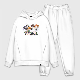 Мужской костюм хлопок OVERSIZE с принтом Girls und Panzer Удильщик в Ухте,  |  | darjeeling | girls und panzer | girls und panzer правда | дарджилинг | девочки и танки | девушки и танки | катюша | нисидзуми михо | правда | танки