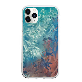 Чехол для iPhone 11 Pro матовый с принтом Ангелы и Демоны в Ухте, Силикон |  | Тематика изображения на принте: ангелы | война | демоны | рай и ад | сражение