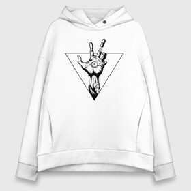 Женское худи Oversize хлопок с принтом Hand Parasyte в Ухте, френч-терри — 70% хлопок, 30% полиэстер. Мягкий теплый начес внутри —100% хлопок | боковые карманы, эластичные манжеты и нижняя кромка, капюшон на магнитной кнопке | anime | izumi | kana | kiseijuu | parasyte | parasyte the maxim | reiko | satomi | аниме | десница | идзуми | кана. | миги | мурано | паразит | паразиты | правик | рейко | сатоми | шин