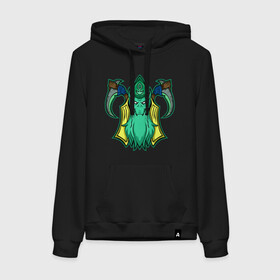 Женская толстовка с принтом Некрофос Necrophos в Ухте, френч-терри, мягкий теплый начес внутри (100% хлопок) | карман-кенгуру, эластичные манжеты и нижняя кромка, капюшон с подкладом и шнурком | Тематика изображения на принте: dota | dota 2 | dota2 | necr | necrophos | дота | дота 2 | дота2 | некр | некрофос