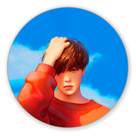 Коврик для мышки круглый Park Jimin Art: в Ухте, резина и полиэстер | круглая форма, изображение наносится на всю лицевую часть | bts | pop | битиэс | бтс | ви | джей хоуп | джонгук | корейцы | музыка | поп | попса | рм | чимин | чин сюги