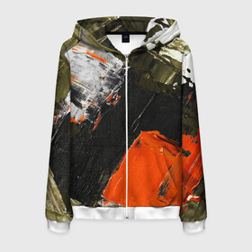Мужская толстовка 3D на молнии Современное искусство: в Ухте, 100% полиэстер | длина до линии бедра, манжеты и пояс оформлены мягкой тканевой резинкой, двухслойный капюшон со шнурком для регулировки, спереди молния, по бокам два кармана | абстракция | арт | искусство | модерн | холст