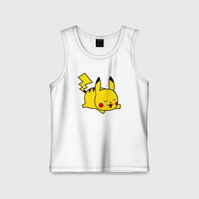Детская майка хлопок с принтом Пикачу Dreams в Ухте,  |  | anime | baby | children | kawaii | kids | pika pika | pikachu | pokeball | pokemon | pokemon go | аниме | детям | кавайный | ленивый | лень | малыш | мультяшный | отдых | персонажи | пика пика | пикачу | покеболл | покемон | покемон го | сон