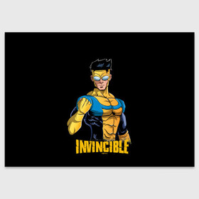 Поздравительная открытка с принтом Mark Grayson (Invincible) в Ухте, 100% бумага | плотность бумаги 280 г/м2, матовая, на обратной стороне линовка и место для марки
 | Тематика изображения на принте: allen | atom | debbie | eve | girl | grayson | immortal | invincible | man | mark | monster | nolan | omni | атом | атомная | вильтрум | вильтрумит | воительница | грейсон | дебби | ева | костюм | марк | монстр | мэн | неуязвимый |