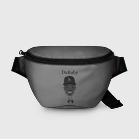 Поясная сумка 3D с принтом DaBaby в Ухте, 100% полиэстер | плотная ткань, ремень с регулируемой длиной, внутри несколько карманов для мелочей, основное отделение и карман с обратной стороны сумки застегиваются на молнию | kirk | rap | джонатан линдейл кирк | рэп | рэп исполнители