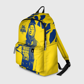 Рюкзак 3D с принтом OG Buda в Ухте, 100% полиэстер | лямки с регулируемой длиной, сверху петелька, чтобы рюкзак можно было повесить на вешалку. Основное отделение закрывается на молнию, как и внешний карман. Внутри два дополнительных кармана, один из которых закрывается на молнию. По бокам два дополнительных кармашка | og buda | rap | буда | григорий ляхов | музыка | ог буда | певец | русский рэп | рэп | рэпер