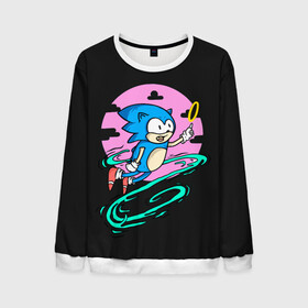 Мужской свитшот 3D с принтом Flying to ring в Ухте, 100% полиэстер с мягким внутренним слоем | круглый вырез горловины, мягкая резинка на манжетах и поясе, свободная посадка по фигуре | sonic | доктор эггман | ёж | ёж шедоу | ехидна наклз | майлз прауэр | соник | тейлз | эми роуз