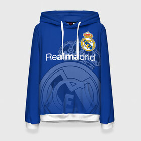 Женская толстовка 3D с принтом REAL MADRID / РЕАЛ МАДРИД в Ухте, 100% полиэстер  | двухслойный капюшон со шнурком для регулировки, мягкие манжеты на рукавах и по низу толстовки, спереди карман-кенгуру с мягким внутренним слоем. | fifa | football | football club. | real madrid | sport | uefa | английская премьер лига | лига финал | матч | реал мадрид | спорт | уефа | финал | фифа | футбол | футбольный клуб