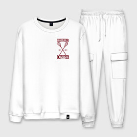 Мужской костюм хлопок с принтом Beacon Hills Lacrosse в Ухте, 100% хлопок | на свитшоте круглая горловина, мягкая резинка по низу. Брюки заужены к низу, на них два вида карманов: два “обычных” по бокам и два объемных, с клапанами, расположенные ниже линии бедра. Брюки с мягкой трикотажной резинкой на поясе и по низу штанин. В поясе для дополнительного комфорта — широкие завязки | alpha | beta | derek | derek hale | omega | scott | scott mccall | serial | stiles | stiles stilinski | teen wolf | wolf | бета | волк | волки | волчонок | дерек | дерек хейл | оборотень | оборотни | ольфа | омега | сериал | скотт | скотт макколл | стайлз