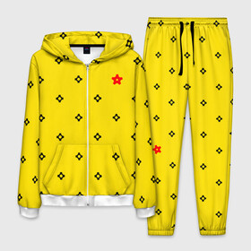 Мужской костюм 3D Техно горошек: в Ухте, 100% полиэстер | Манжеты и пояс оформлены тканевой резинкой, двухслойный капюшон со шнурком для регулировки, карманы спереди | горошек | желтый | клетка | механизмы | сердце | техника | узор | шестеренки
