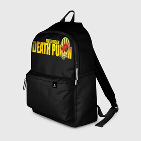 Рюкзак 3D с принтом FFDP | Five Finger Death Punch в Ухте, 100% полиэстер | лямки с регулируемой длиной, сверху петелька, чтобы рюкзак можно было повесить на вешалку. Основное отделение закрывается на молнию, как и внешний карман. Внутри два дополнительных кармана, один из которых закрывается на молнию. По бокам два дополнительных кармашка | 5fdp | america | death | ffdp | finger | five | hard | metal | music | punch | rock | skull | states | united | usa | америка | метал | музыка | рок | сша | хард | череп