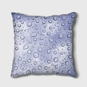 Подушка 3D Капли на Стекле: в Ухте, наволочка – 100% полиэстер, наполнитель – холлофайбер (легкий наполнитель, не вызывает аллергию). | состоит из подушки и наволочки. Наволочка на молнии, легко снимается для стирки | drops | water | вода | капли | стекло