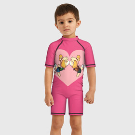 Детский купальный костюм 3D с принтом Sweet Isabelle в Ухте, Полиэстер 85%, Спандекс 15% | застежка на молнии на спине | animal crossing | game | games | анимал | играб игры | изабель | кросинг | кроссинг | мистер ресетти | том нук | энимал