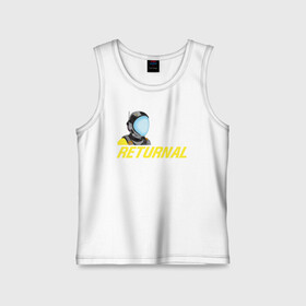 Детская майка хлопок с принтом returnal logo в Ухте,  |  | Тематика изображения на принте: alien | astronaut | cosmos | games | horror | monster | nextgen | playstation 5 | ps5 | returnal | shooter | space | unreal engine | астронавт | игры | инопланетянин | космонавт | космос | монстр | некстген | плейстейшен 5 | пс5 | ужасы | шутер