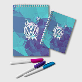 Блокнот с принтом VOLKSWAGEN в Ухте, 100% бумага | 48 листов, плотность листов — 60 г/м2, плотность картонной обложки — 250 г/м2. Листы скреплены удобной пружинной спиралью. Цвет линий — светло-серый
 | auto | drift | sport | volkswagen | авто | автомобили | автомобиль | автомобильные | бренд | внедорожники | дрифт | легковые | марка | спорт