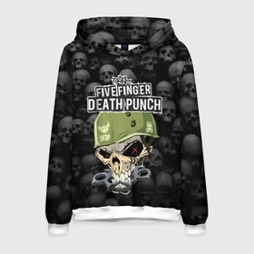 Мужская толстовка 3D с принтом Five Finger Death Punch 5FDP (Z) в Ухте, 100% полиэстер | двухслойный капюшон со шнурком для регулировки, мягкие манжеты на рукавах и по низу толстовки, спереди карман-кенгуру с мягким внутренним слоем. | Тематика изображения на принте: 5fdp | 5фдп | ffdp | five finger death punch | ivan moody | living the dream | zoltan bathory | альтернатива | грув метал | золтан батори | музыка | ню метал | рок | хард рок