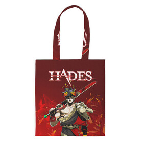Шоппер 3D с принтом Hades Zagrei в Ухте, 100% полиэстер | Плотность: 200 г/м2; Размер: 34×35 см; Высота лямок: 30 см | dionysus | hades | roguelike | zagrei | бесконечные круги ада | дионис | загрей | компьютерная игра | мифология