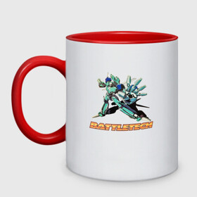 Кружка двухцветная с принтом Battletech Comics в Ухте, керамика | объем — 330 мл, диаметр — 80 мм. Цветная ручка и кайма сверху, в некоторых цветах — вся внутренняя часть | battle tech | battletech | game | games | батл тех | батлтеч | игра | игры | мех | мехи | роботы
