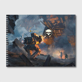 Альбом для рисования с принтом Battletech warrior в Ухте, 100% бумага
 | матовая бумага, плотность 200 мг. | battle tech | battletech | game | games | батл тех | батлтеч | игра | игры | мех | мехи | роботы