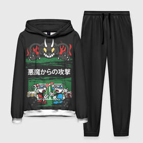 Мужской костюм 3D (с толстовкой) с принтом Final round в Ухте,  |  | Тематика изображения на принте: arkade | cup head | cuphead | game | games | аркада | игра | игры | кап хэд | капхед | купа хэд | сгз руфв | сгзруфв | чашкоголовый