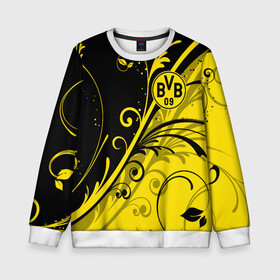 Детский свитшот 3D с принтом ФК БОРУССИЯ / FC BORUSSIA в Ухте, 100% полиэстер | свободная посадка, прямой крой, мягкая тканевая резинка на рукавах и понизу свитшота | ballspielverein borussia 09 e v dortmund | borussia | fifa | football | sport | uefa | боруссия | германия. | лига финал | матч | спорт | уефа | финал | фифа | футбол | футбольный клуб